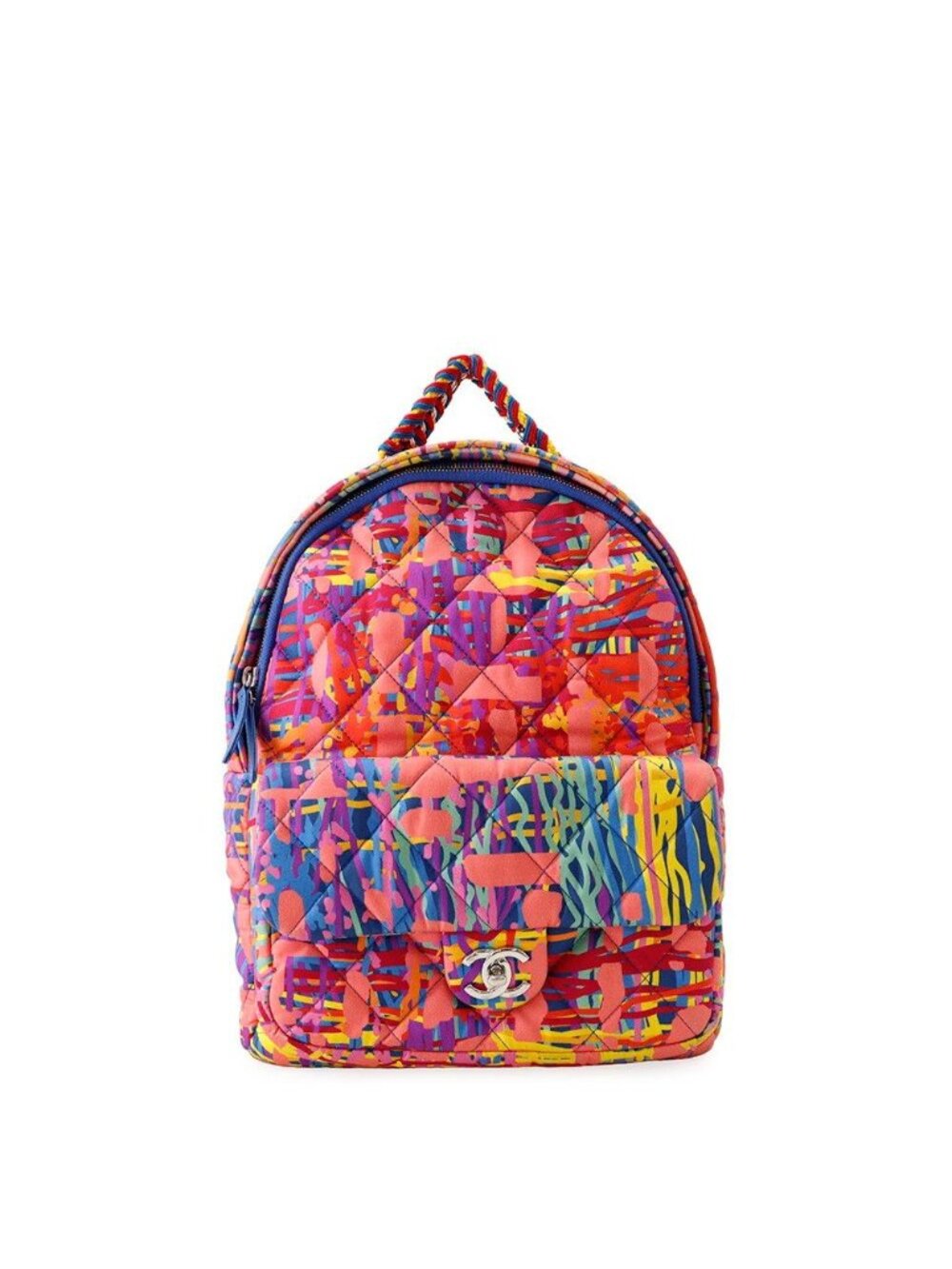 Chanel Backpack Quilted CC Logo Nylon